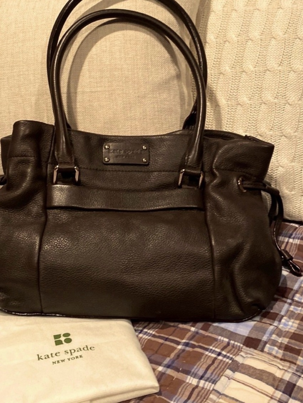 kate spade Brown Leather Top-Handle Satchel